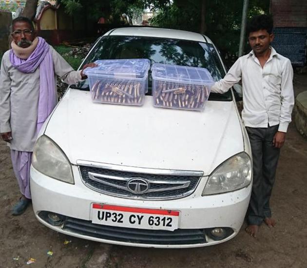 An FIR has been registered against the duo at Sikandra Rao police station of Hathras. (HT Photo) An FIR has been registered against the duo at Sikandra Rao police station of Hathras. (HT Photo)