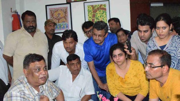 Garg said he and his party workers would stand behind the parents and recommend strict punishment if any negligence comes out during enquiry. (Sakib Ali/HT Photo) Garg said he and his party workers would stand behind the parents and recommend strict punishment if any negligence comes out during enquiry. (Sakib Ali/HT Photo)