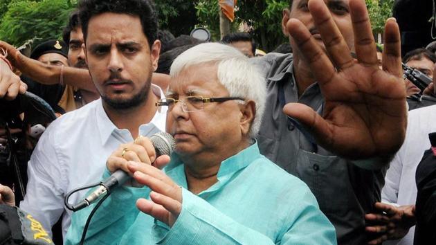 RJD chief Lalu Prasad Yadav said the raids at his properties were intended to terrorise him, but “I am not the one to get cowed down at any cost”. (HT Photo) RJD chief Lalu Prasad Yadav said the raids at his properties were intended to terrorise him, but “I am not the one to get cowed down at any cost”. (HT Photo)