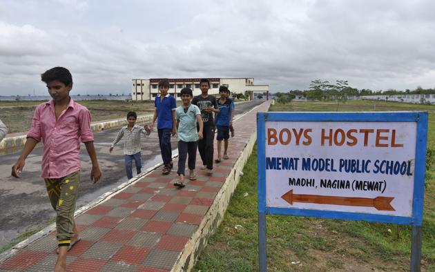 With a faculty strength of 8, the Mewat Model School was already grappling with staff shortage. Three of them, also taught at Nagina school and visited the Madhi school only once in three days. (Sanjeev Verma/HT FILE PHOTO) With a faculty strength of 8, the Mewat Model School was already grappling with staff shortage. Three of them, also taught at Nagina school and visited the Madhi school only once in three days. (Sanjeev Verma/HT FILE PHOTO)