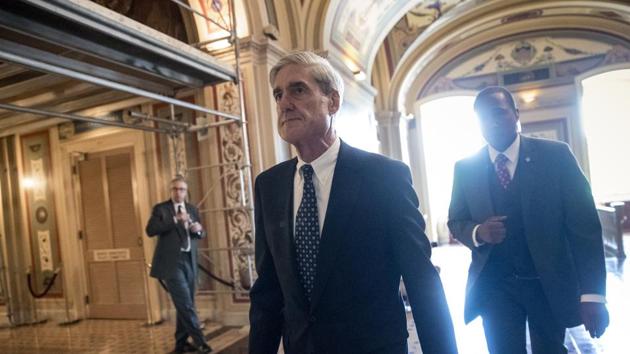 Special Counsel Robert Mueller departs after a closed-door meeting with members of the Senate Judiciary Committee about Russian meddling in the election at the Capitol in Washington. (AP File Photo) Special Counsel Robert Mueller departs after a closed-door meeting with members of the Senate Judiciary Committee about Russian meddling in the election at the Capitol in Washington. (AP File Photo)