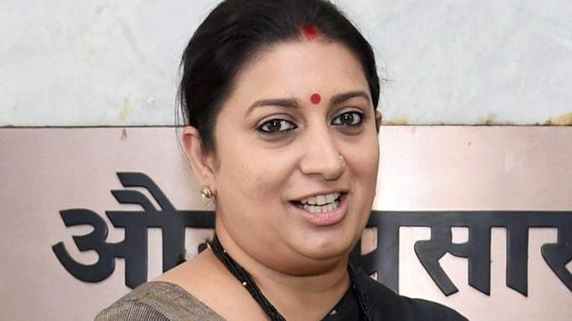 Union minister Smriti Irani. (PTI file) Union minister Smriti Irani. (PTI file)