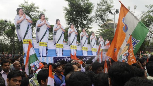 Trinamool Congress observed 24th Martyrs' Day at Esplanade Crossing in Kolkata in July 2017. (Samir Jana/HT File Photo) Trinamool Congress observed 24th Martyrs' Day at Esplanade Crossing in Kolkata in July 2017. (Samir Jana/HT File Photo)