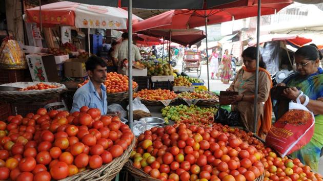 Since past few weeks, the prices of tomatoes have increased owing to crop damage in producing states. Tomatoes, in various parts of the nation, are still being sold at Rs 100-120 per kilogram. (HT File) Since past few weeks, the prices of tomatoes have increased owing to crop damage in producing states. Tomatoes, in various parts of the nation, are still being sold at Rs 100-120 per kilogram. (HT File)