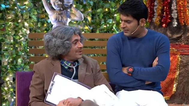 Kapil Sharma and Sunil Grover in a still from the show. Kapil Sharma and Sunil Grover in a still from the show.