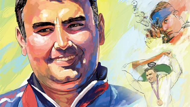 Gagan Narang has won many accolades for India in shooting, including a bronze medal at the 2012 London Olympics. (Illustration: Mohit Suneja) Gagan Narang has won many accolades for India in shooting, including a bronze medal at the 2012 London Olympics. (Illustration: Mohit Suneja)