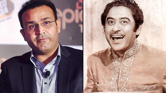 Virender Sehwag once again paid rich tributes to Kishore Kumar on the singer’s 88th birth anniversary on Friday (HT Photo) Virender Sehwag once again paid rich tributes to Kishore Kumar on the singer’s 88th birth anniversary on Friday (HT Photo)