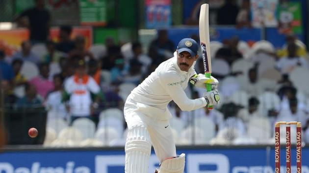 Ravindra Jadeja batted well and ended the innings with a half century of his own as India declared at 622-9. (AFP)