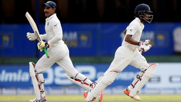 Wriddhiman Saha went on to put on a valuable partnership with Ravindra Jadeja. (REUTERS)