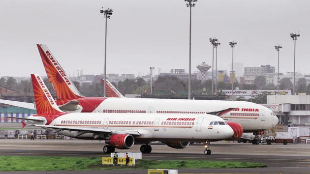 Air India aircraft photographed at Mumbai International Airport. (Mint) Air India aircraft photographed at Mumbai International Airport. (Mint)