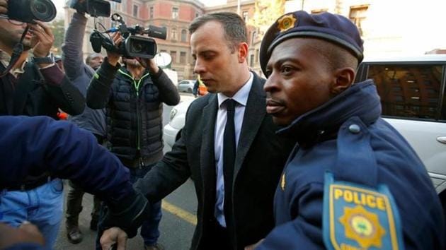 Olympic and Paralympic track star Oscar Pistorius was hospitalised for a night.(Reuters)