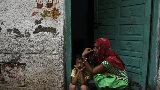 Rumours and reports continue to emerge from various states in India of women’s hair being chopped off while they were asleep or unconscious nearly two months after the first incident surfaced in Rajasthan. Nearly 100 cases have been reported from villages in Rajasthan, Delhi, Haryana, Uttar Pradesh and Madhya Pradesh leading to fear, trauma among victims and night vigils across communities. (Saumya Khandelwal / HT Photo) Rumours and reports continue to emerge from various states in India of women’s hair being chopped off while they were asleep or unconscious nearly two months after the first incident surfaced in Rajasthan. Nearly 100 cases have been reported from villages in Rajasthan, Delhi, Haryana, Uttar Pradesh and Madhya Pradesh leading to fear, trauma among victims and night vigils across communities. (Saumya Khandelwal / HT Photo)