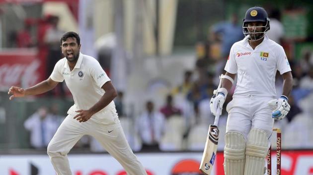 In response, Ravichandran Ashwin picked up the wickets of Dimuth Karunaratne and Upul Tharanga as Sri Lanka stumbled early. (AP)