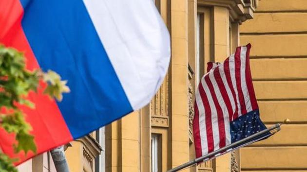 A Russian flag flies next to the US embassy building in Moscow. (AFP file) A Russian flag flies next to the US embassy building in Moscow. (AFP file)