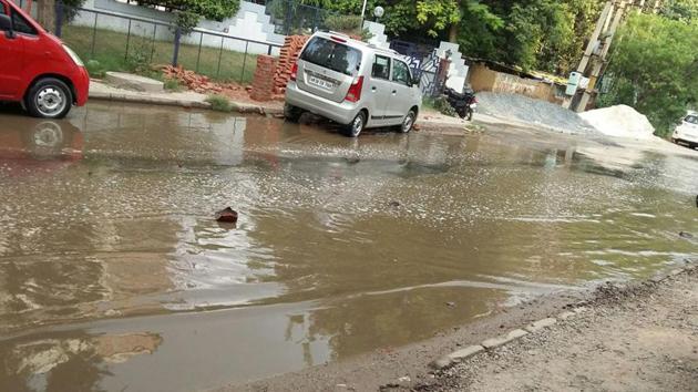 Overflowing sewage has flooded the internal roads in the industrial development colony, causing a hassle for over 150 industrialists. Overflowing sewage has flooded the internal roads in the industrial development colony, causing a hassle for over 150 industrialists.