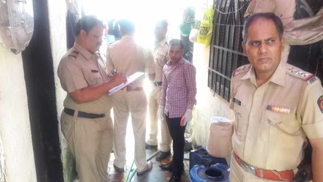 Police at the spot after the incident. (HT) Police at the spot after the incident. (HT)