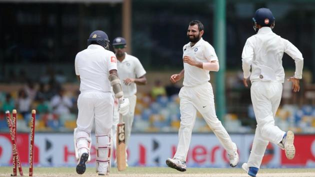 India pacer Mohammed Shami also picked up two wickets as Umesh Yadav scalped one. (REUTERS)