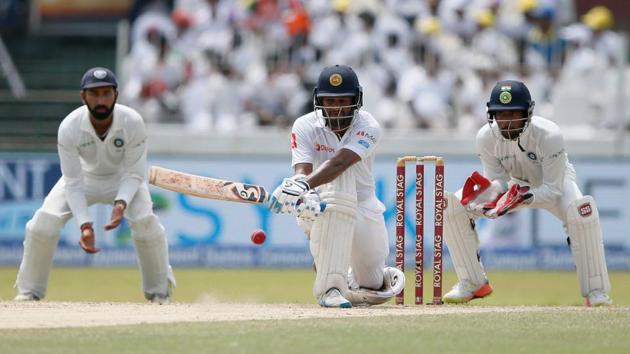 Dimuth Karunaratne also played a good knock of 92 not out. (REUTERS)