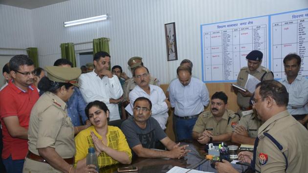 Arman's parents had met with SSP HN Singh on Friday, demanding the arrest of G D Goenka school officials. (Sakib Ali/HT Photo) Arman's parents had met with SSP HN Singh on Friday, demanding the arrest of G D Goenka school officials. (Sakib Ali/HT Photo)