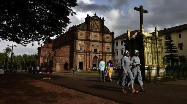 ‘Communalization takes place in many ways,’ says writer Amita Kanekar, ‘both direct like the new beef bans outside Goa (which resulted in a severe shortfall in beef supply in Goan markets), and indirect, like the false portrayal of Goan culture and history as Hindu and Brahminical. Catholic culture is portrayed as foreign, while Muslim culture (including Goa’s own Islamic past and culture) is ignored.” (Ajay Aggarwal/HT PHOTO)