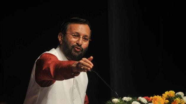 Union HRD Minister Prakash Javadekar on Saturday claimed that India would achieve 100% literacy rate within the next five years.(HT file) Union HRD Minister Prakash Javadekar on Saturday claimed that India would achieve 100% literacy rate within the next five years.(HT file)