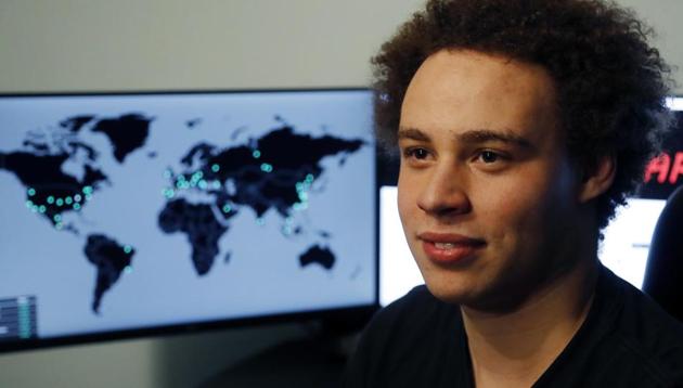 British IT expert Marcus Hutchins who slowed down the WannaCry global cyberattack. (AP File Photo) (AP) British IT expert Marcus Hutchins who slowed down the WannaCry global cyberattack. (AP File Photo) (AP)