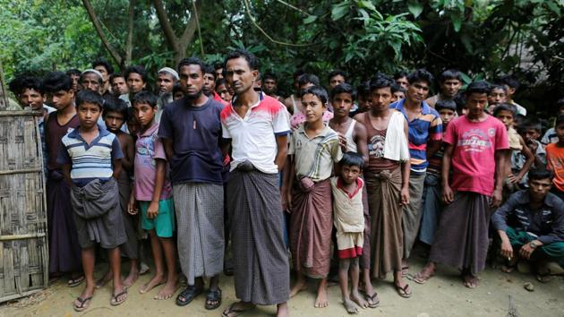 Nearly 200 people died and tens of thousands of people - mostly Rohingya Muslims - were displaced in 2012 in Rakhine state. Violence escalated there last year after attacks on border posts by Rohingya militants.(REUTERS File Photo)