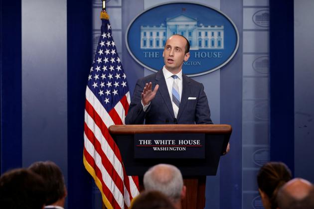 File photo of White House senior policy advisor Stephen Miller. (Reuters) File photo of White House senior policy advisor Stephen Miller. (Reuters)