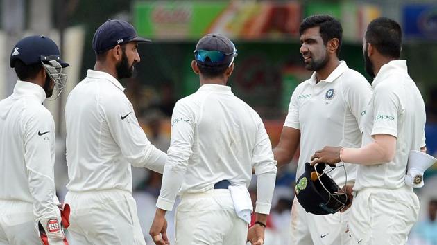 And when Ravichandran Ashwin took the final wicket of Nuwan Pradeep, it gave India their first ever innings win in Sri Lanka. (AFP)