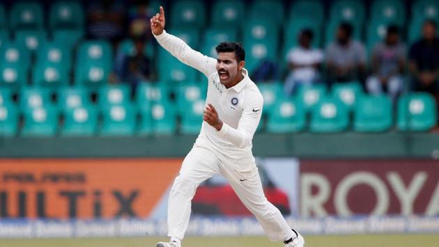 Ravindra Jadeja eventuallu ended the day with a five-wicket haul and was deservedly given the Player of the Match award. (REUTERS)