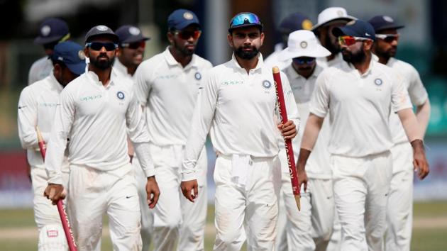 India won the game by an innings and 53 runs, which is their first innings win in Sri Lankan soil. (REUTERS)