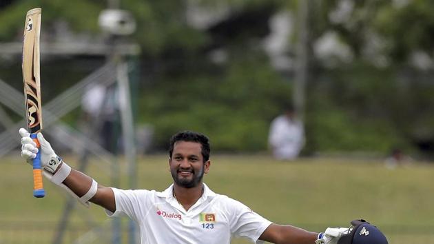 But Dimuth Karunaratne was not to be denied his well-deserved century. (AP)