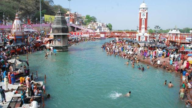 Ramesh Pokhriyal Nishank had launched the Sparsh Ganga when he was the chief minister in 2009. (HT PHOTO) Ramesh Pokhriyal Nishank had launched the Sparsh Ganga when he was the chief minister in 2009. (HT PHOTO)