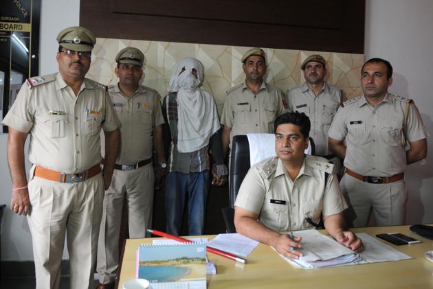 DCP east Deepak Saharan meets the press after the arrest of the rape accused. (Parveen Kumar/HT PHOTO) DCP east Deepak Saharan meets the press after the arrest of the rape accused. (Parveen Kumar/HT PHOTO)