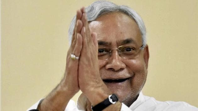 Bihar Chief Minister Nitish Kumar addressing a press conference in Patna. (PTI) Bihar Chief Minister Nitish Kumar addressing a press conference in Patna. (PTI)