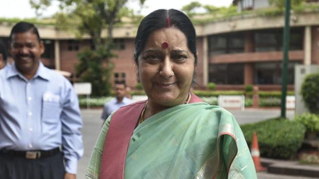 Sushma Swaraj (HT File Photo) Sushma Swaraj (HT File Photo)