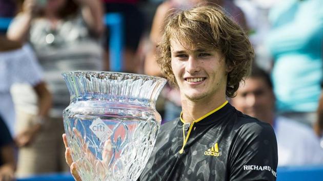 Alexander Zverev beat Kevin Anderson 6-4, 6-4 to win the Citi Open title. (We Are Tennis/Twitter) Alexander Zverev beat Kevin Anderson 6-4, 6-4 to win the Citi Open title. (We Are Tennis/Twitter)