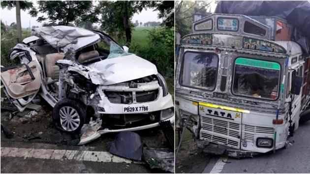 The incident took place at Kot Isse Khan town of Moga on Sunday late night. (HT Photos) The incident took place at Kot Isse Khan town of Moga on Sunday late night. (HT Photos)
