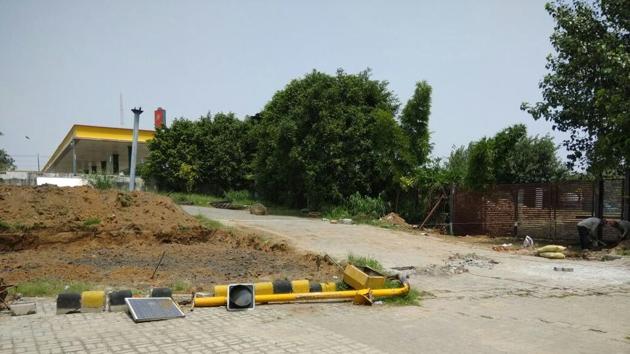The new driving test facility coming up at Sarai Kale Khan. (HT Photo) The new driving test facility coming up at Sarai Kale Khan. (HT Photo)