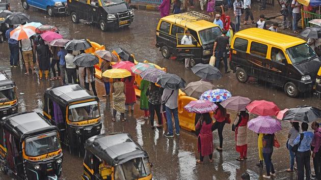 The rain made matters worse. (Satyabrata Tripathy/HT Photo)
