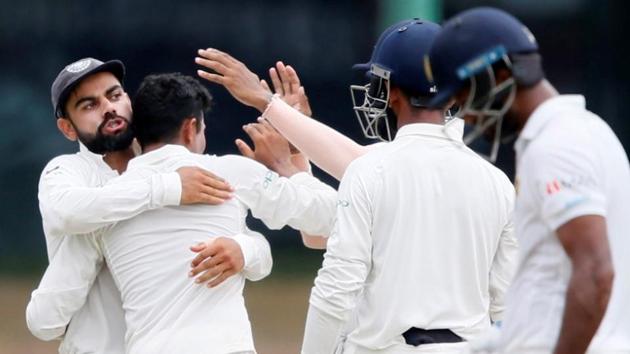 The Indian cricket team have clinched the series against Sri Lanka with one Test yet to play.(Reuters)