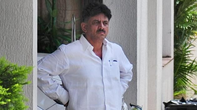 Karnataka Energy minister DK Shivakumar at his residence in Bengaluru on August 2, 2017. (PTI) Karnataka Energy minister DK Shivakumar at his residence in Bengaluru on August 2, 2017. (PTI)