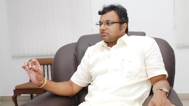 Karti Chidambaram (HT File Photo) Karti Chidambaram (HT File Photo)