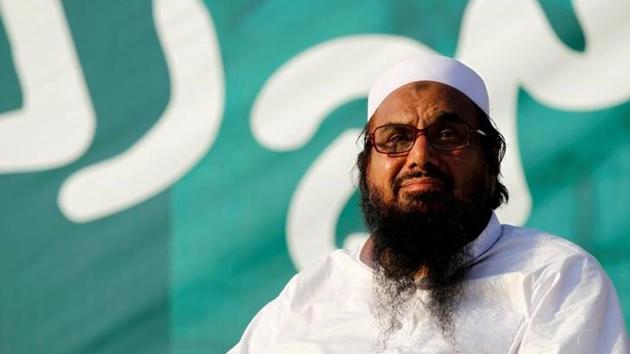 Hafiz Saeed, founder of the banned Lashkar-e-Taiba, at a protest in Islamabad, Pakistan, on July 20, 2016.(Reuters)