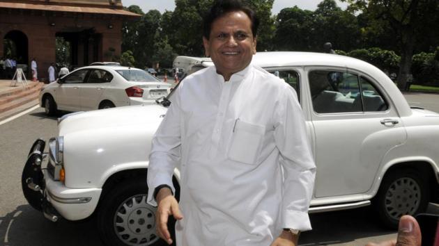 Congress leader Ahmed Patel.(Ht File Photo)
