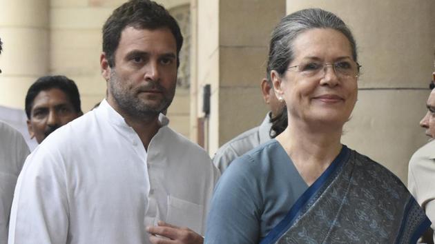 Congress president Sonia Gandhi with party Vice president Rahul Gandhi (HT File Photo) Congress president Sonia Gandhi with party Vice president Rahul Gandhi (HT File Photo)
