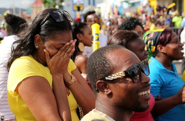 Many of the fans broke down seeing their champion Usain Bolt lose his last solo 100 metre race, at the IAAF World Championships of Athletics in London. (REUTERS)