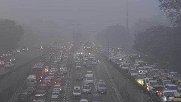 Air pollution data in Delhi is currently taken from 28 monitoring stations – four run by the DPCC, eight by the Met department and the rest by the Central Pollution Control Board (CPCB).(Raj K Raj/HT PHOTO)