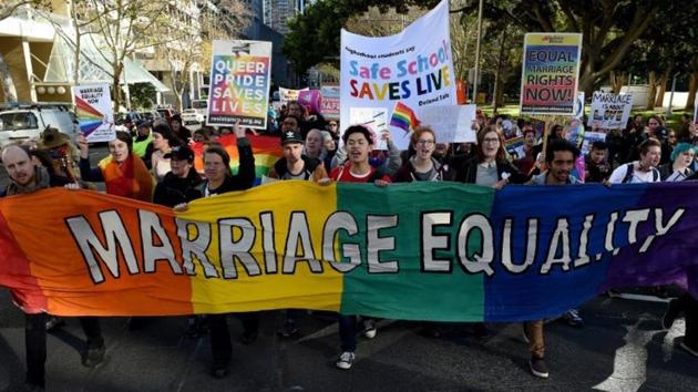 Same-sex marriage is supported by 61 percent of Australians, a 2016 Gallup opinion poll showed, but the issue has fractured the government and damaged Turnbull’s standing with voters. (AFP File Photo) Same-sex marriage is supported by 61 percent of Australians, a 2016 Gallup opinion poll showed, but the issue has fractured the government and damaged Turnbull’s standing with voters. (AFP File Photo)