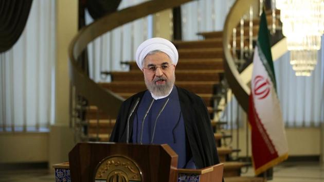 The 68-year-old Rouhani was sworn into office on Saturday. He was re-elected in May on the platform of pursuing a “path of coexistence and interaction with the world.” (AFP File Photo) The 68-year-old Rouhani was sworn into office on Saturday. He was re-elected in May on the platform of pursuing a “path of coexistence and interaction with the world.” (AFP File Photo)